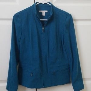 Teal Suede Jacket
